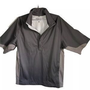 Nike Golf Storm Fit 1/4 Zip Short Sleeve Pullover Jacket Men's Size Medium Gray